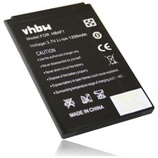 vhbw li-ion batteria 1200mah (3.7v) per smartphone, telefono, cellulare huawei ec5321, et5321, mifi e6939, pocket wifi c01hw sostituisce lb1500-03.
