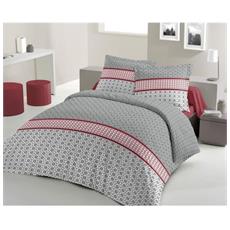 Copripiumino Matrimoniale 240x260.Lovely Home Set Copripiumino In Cotone Scandi Rosso 240x260 Cm