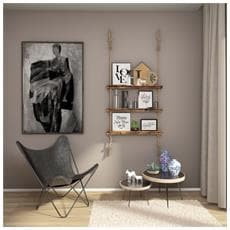 mensola decorativa da parete INMAN HOME 30,5 cm 32 versione più spessa Mensola sospesa in legno di quercia massiccio per parete con staffa nascosta Upgrade 