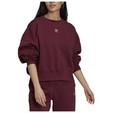 adidas - Felpa Da Donna Girocollo Adicolor Essentials Bordeaux Taglia 44  (m) Codice H06662 - ePRICE