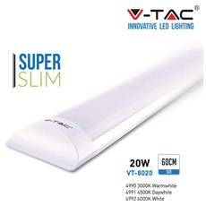 ECD Germany Plafoniera LED 60 cm Ultraslim Tubo Luce Soffitto Slim Plafoniera per Ufficio o Garage 18W CA 220-240 V 1305 Lumen Bianco Freddo 6000K IP20 Ultraslim Lampada da Ufficio Cucina o Magazzino