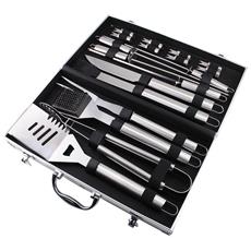 Costner , Set Per Barbecue Portatile Kit di Utensili Per Barbecue in Acciaio Inossidabile Regali Ideali Per Gli Uomini Papà 5 Pezzi di Utensili Per Barbecue