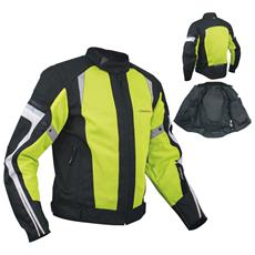 A-PRO - Giacca Moto Estiva Tessuto Rete Mesh Traspirante Protezioni Ce Fluo  M - ePRICE