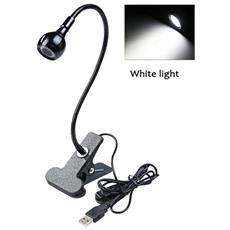 DEWIN Lampada da Lettura a Clip a LED Bianca Lampada da Lettura a LED da Tavolo con Morsetto a Clip da Tavolo a LED USB 3 Colori DEWIN Lampada da Lettura a Clip a LED Bianca Lampada da Lettura a LED da Tavolo con Morsetto a Clip da Tavolo a LED USB 3 Colori