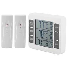 htn termometro frigorifera wireless digital display digital freezer fridge temperation monitor con sensore 2 % e allarme min / max jiujiuso