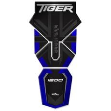 Adesivi 3d Protezione Paramani Per Triumph Tiger Explorer 1200-2011-2015 Metal Blu