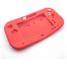 vhbw custodia protettiva in silicone rosso per console nintendo wii u gamepad