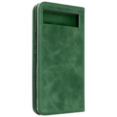 avizar custodia portafoglio google pixel 6a soft-touch copertina magnetica verde