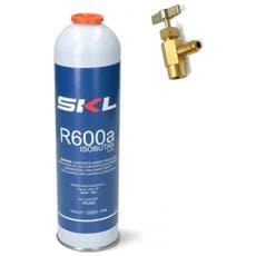 12 BOMBOLE GAS REFRIGERANTE R600A R600 420 GR FRIGO FREEZER NR RUBINETTO