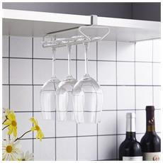 portabicchieri da vino montabile a doppia parete Appendiabiti in metallo per calici da cucina o bar Portabicchieri da vino 