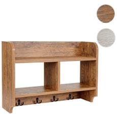 Mendler Guardaroba Appendiabiti scarpiera HWC-B82 Legno di bamb/ù 57x84x150cm