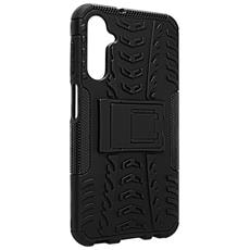 avizar cover anti-urto per samsung galaxy a24 bi-materia cavalletto supporto nera