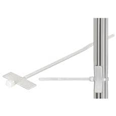 Techly Fascette Fermacavi Autobloccanti 370x3,6mm in Nylon 100pz Bianco