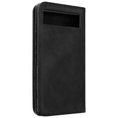 avizar custodia portafoglio per google pixel 7a soft-touch copertina magnetica nera