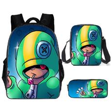 Zaino 3D Brawl Stelle di Sally Leon.| | - AliExpress