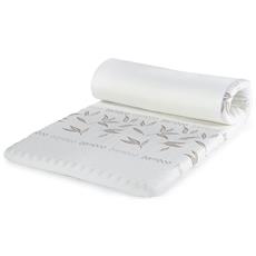 vitapur coprimaterasso topper con struttura ortopedica altezza 5 cm | correttore per alleviare la pressione | rivestimento in fibre di bambù, rimovibile | multifunzionale in casa, case vacanza o in caravan | dimensioni: 140 x 200 cm