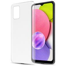 cadorabo cadorabo custodia compatibile con samsung galaxy a03s in completamente trasparente - coperchio protettivo in silicone tpu flessibile