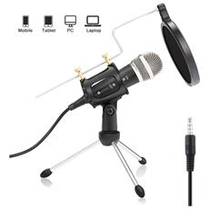 Host Bindpo Microfono lavalier Microfono ergonomico a condensatore con Risvolto Microfono Wireless per Cuffie per teatro Professionale U12B