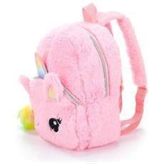 HTN - Borsa Del Libro Di Scuola Del Fumetto Degli Unicorni Zaino Di  Pelliccia Delle Donne Della Ragazza Zaino Carino Borsa Da Viaggio Per  Bambini Zaino Per Bambini Borsa Per Libri Rosa -