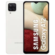 samsung galaxy a12 128 gb dual sim display 6.5" hd+ slot micro sd fotocamera 48 mpx android europa bianco