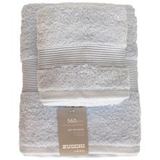 Coppia di Asciugamani 1 Viso E 1 OSTITE in Spugna di Cotone 100/% Balza Fantasia 11