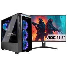captiva advanced gaming i84-179 intel® core™ i9 i9-13900kf 32 gb ddr4-sdram 1 tb ssd nvidia geforce rtx 4060 ti windows 11 home desktop pc nero