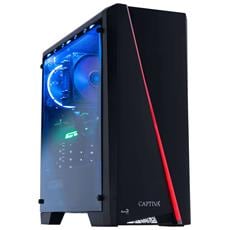 captiva advanced gaming i68-019 intel® core™ i5 i5-10400f 16 gb ddr4-sdram 500 gb ssd nvidia geforce rtx 3050 desktop pc nero
