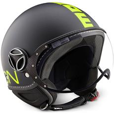 MOMO - Casco Jet Momodesign Helmet Nero Fr | Giallo Fluo - ePRICE