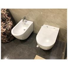COPPIA SANITARI A TERRA O SOSPESI WC VASO BIDET COPRIVASO SOFT-CLOSE SQUADRATO CURVA TECNICA COPRIVASO RALLENTY E FISSAGGI INCLUSI WC + COPRIVASO + BIDET, VERSIONE A TERRA COPPIA SANITARI A TERRA O SOSPESI WC VASO BIDET COPRIVASO SOFT-CLOSE SQUADRATO CURVA TECNICA COPRIVASO RALLENTY E FISSAGGI INCLUSI WC + COPRIVASO + BIDET, VERSIONE A TERRA