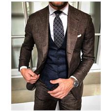 SLOWMOOSE - Abiti, Smoking Slim Fit, Terno Masculino, Groomsmen Blazer,  Abito Da Sposo [ uguale All\u0026#39; immagine / Xxs] - ePRICE