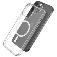 estuff magnetic hybrid clear case for iphone 13 pro max custodia per cellulare 17 cm (6.7"") cover trasparente