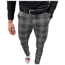 SLOWMOOSE - Pantaloni Casual Scozzesi Multicolori Coreani Da Uomo  Streetwear [ grigio / Asiatico Taglia Xl] - ePRICE