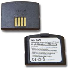 vhbw 2x batteria compatibile con sennheiser rr 840 s, set 840 tv, set 900 auricolari cuffie wireless (140mah, 3,7v, li-poly)