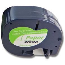 120P 350 100 Plus 300 Cartuccia a nastro vhbw 12mm per Dymo LabelManager 100 350D sostituisce Dymo D1 200 45018.