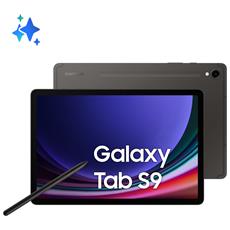 samsung tablet galaxy tab s9 5g grafite 27.9" qualcomm snapdragon ram 12gb memoria microsd (transflash) +slot microsd wi-fi - 5g fotocamera 13mpx android 13 - italia