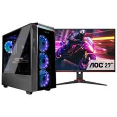 captiva advanced gaming i84-174 intel® core™ i9 i9-13900kf 32 gb ddr4-sdram 1 tb ssd nvidia geforce rtx 4060 ti windows 11 home desktop pc nero