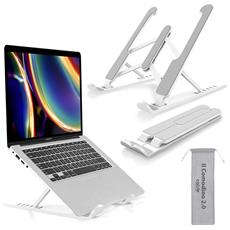 Supporto per Laptop Supporto per Computer Darlingcare Supporto per Laptop Supporto per Notebook ventilato Regolabile in Alluminio a 9 angolazioni Altro 10-15,6 