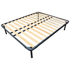 Baldiflex Rete Matrimoniale Doghe Ortopedica in Legno di Faggio 160 x 190 cm Modello Apollo