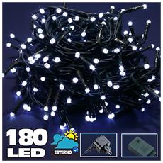 Bakaji Catena Luminosa 300 Luci LED Lucciole Bianco Naturale con Controller 8 Funzioni per uso Interno ed Esterno