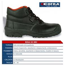 COFRA SCARPA ANTINFORTUNISTICA S3 SRC HRO TG.40 PELLE FIORE COFRA NEW SHEFFIELD 