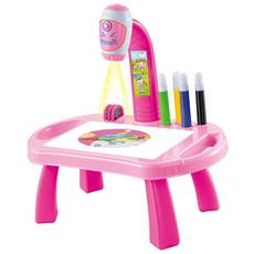 Bambini Proiezione Disegno Desk con Gamba Staccabile & Penne Colore Multifunzionale Giocattoli Educativi Pittura Tablet Smart Bambini Proiezione Disegno Tavolo 