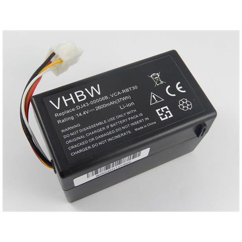 Batteria Li-Ion 2600mAh per aspirapolvere Samsung Navibot SR8940 VCA-RBT30 SR8980 VCR8940 sostituisce: DJ43-00006B SR8981 14.4V SR8950