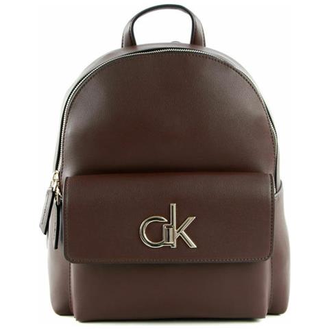 CALVIN KLEIN - Zaino Donna Round Backpack With Flap Pocket Slatebrown  K60k606336ba0 - ePrice
