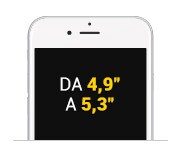 Da 4,9'' a 5,3''