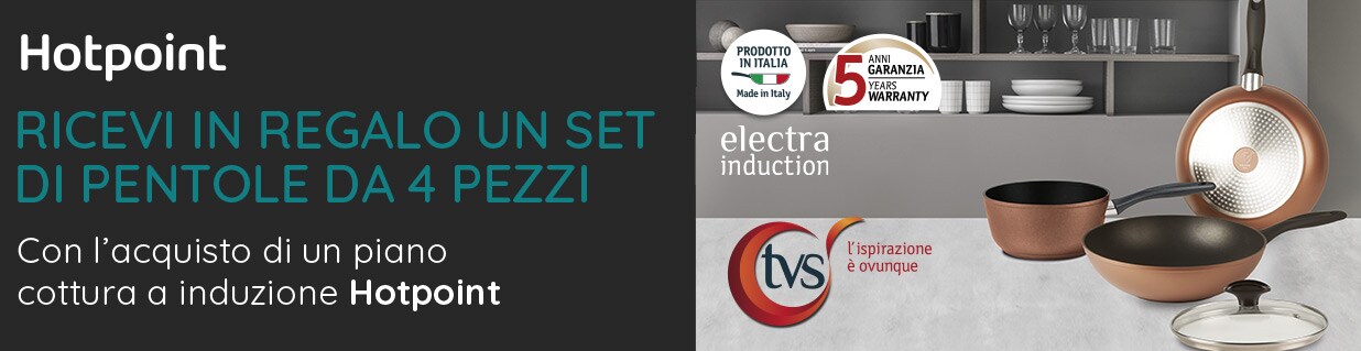 Hotpoint regala set di pentole