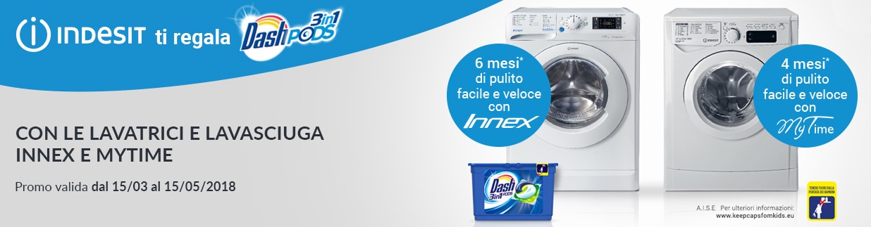 Indesit regala Dash Pods