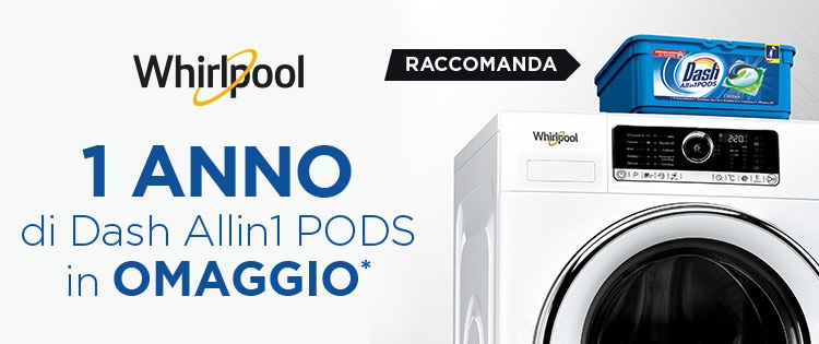 Whirlpool promozione Dash