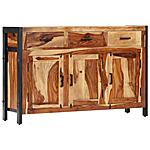 Biscottini Vetrinetta scantonata da appendere in legno massello di tiglio finitura bianca anticata 86x21x75 cm