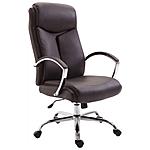 CLP Sedia Ufficio Gaming Olymp in Similpelle Poltrona da Studio Oscillante I Sedia per Scrivania Regolabile in Altezza e Girevole I Sedia Studio Portata Max 150kg Nero/_Nero