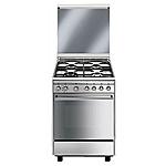 SMEG - Cucina Elettrica CX68M8-1 4 Fuochi a Gas Forno...
